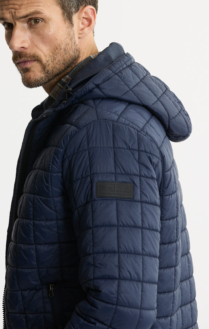 Light Quilted Hooded Puffer Jacket