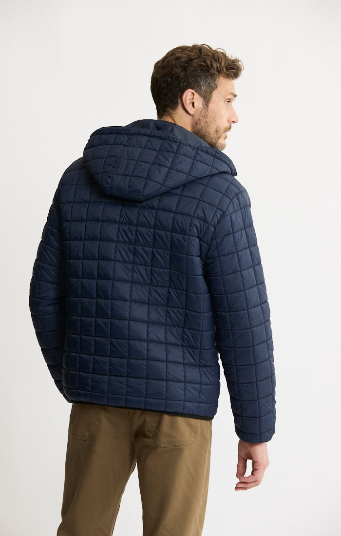 Light Quilted Hooded Puffer Jacket