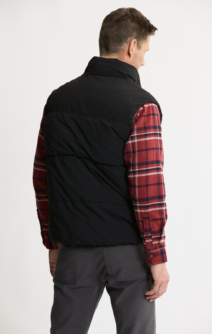 Black Namath Puffer Vest