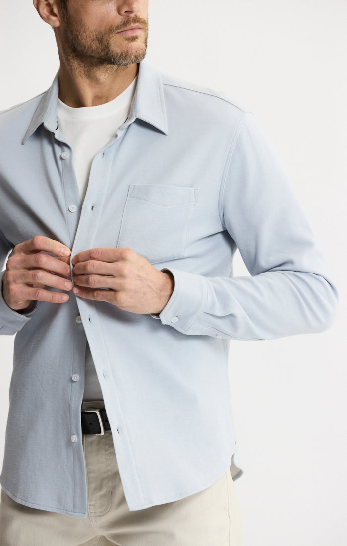 Manor Long Sleeve Cotton Double Face Shirt