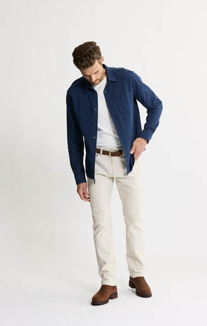 Manor Long Sleeve Cotton Double Face Shirt