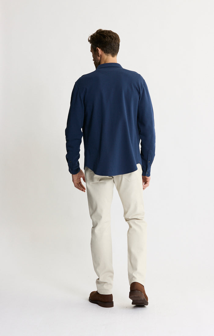 Manor Long Sleeve Cotton Double Face Shirt
