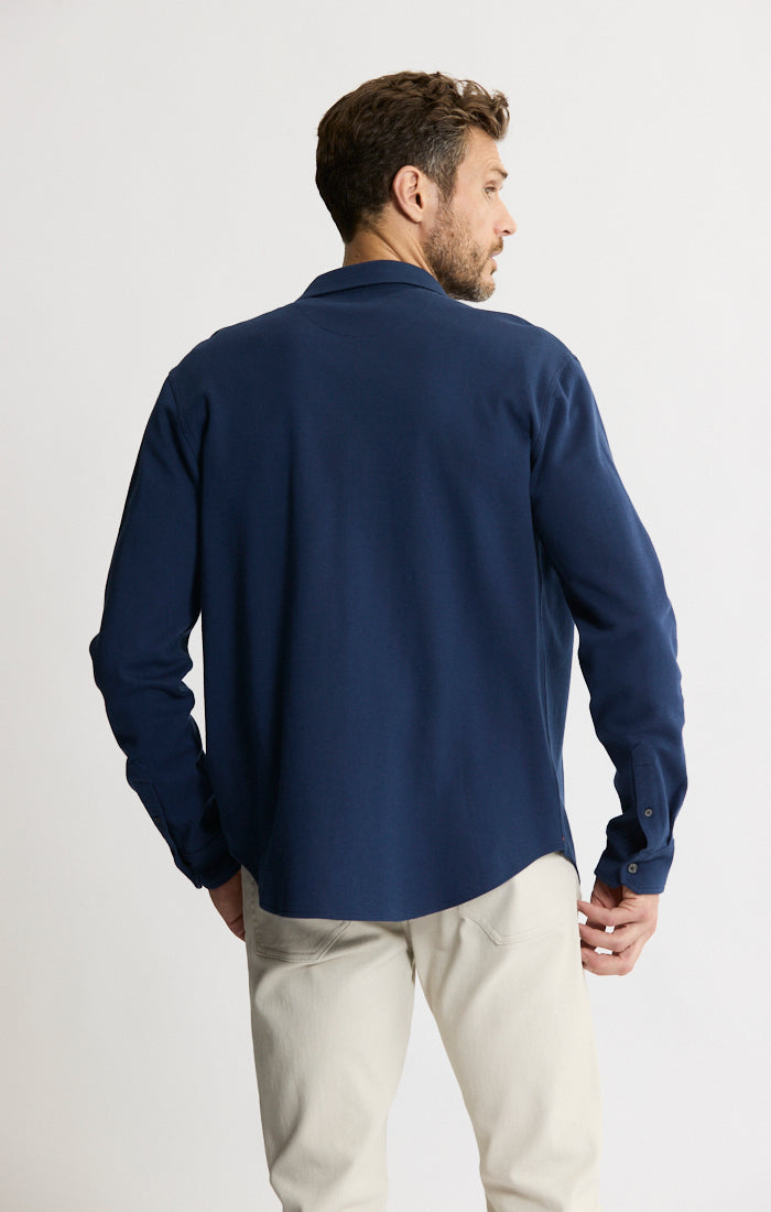 Manor Long Sleeve Cotton Double Face Shirt