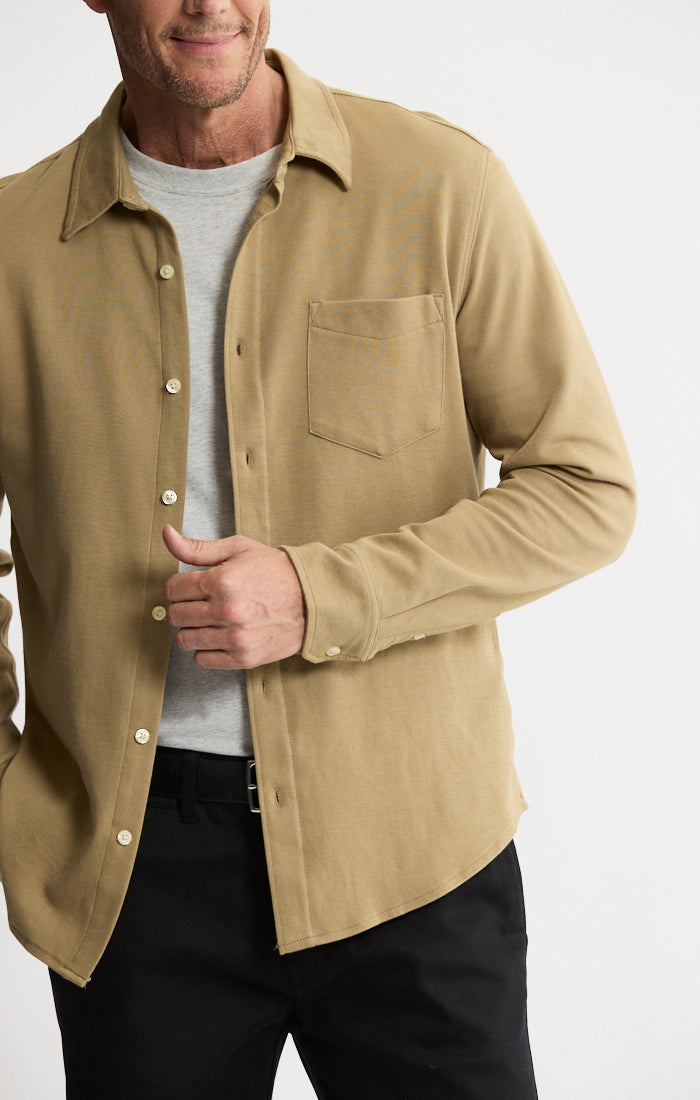 Manor Long Sleeve Cotton Double Face Shirt