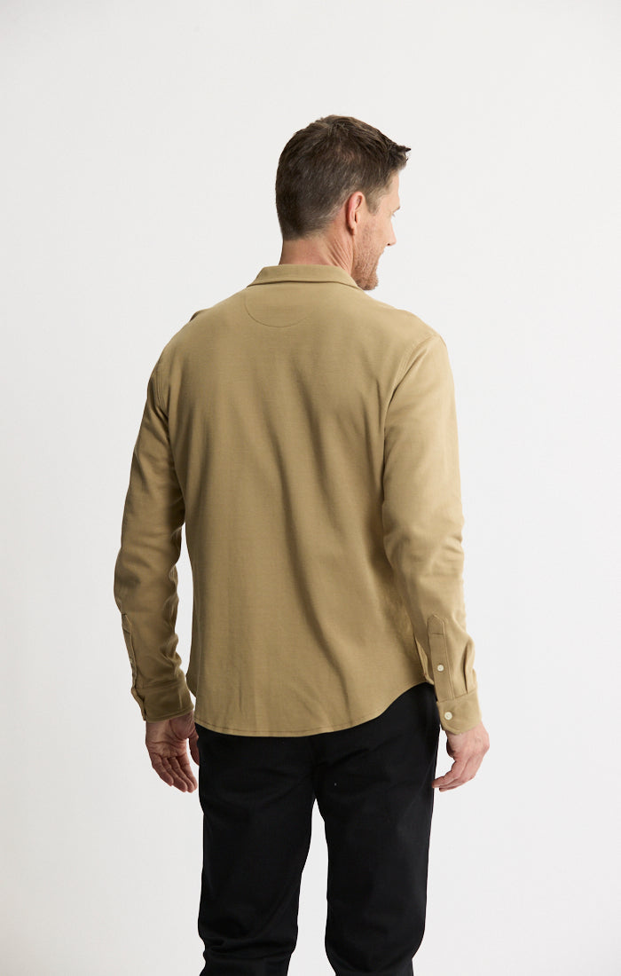 Manor Long Sleeve Cotton Double Face Shirt