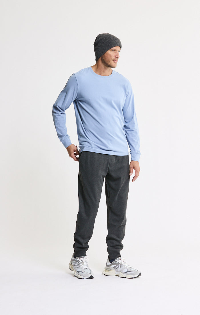 Bryant Long Sleeve Sueded Cotton Crewneck