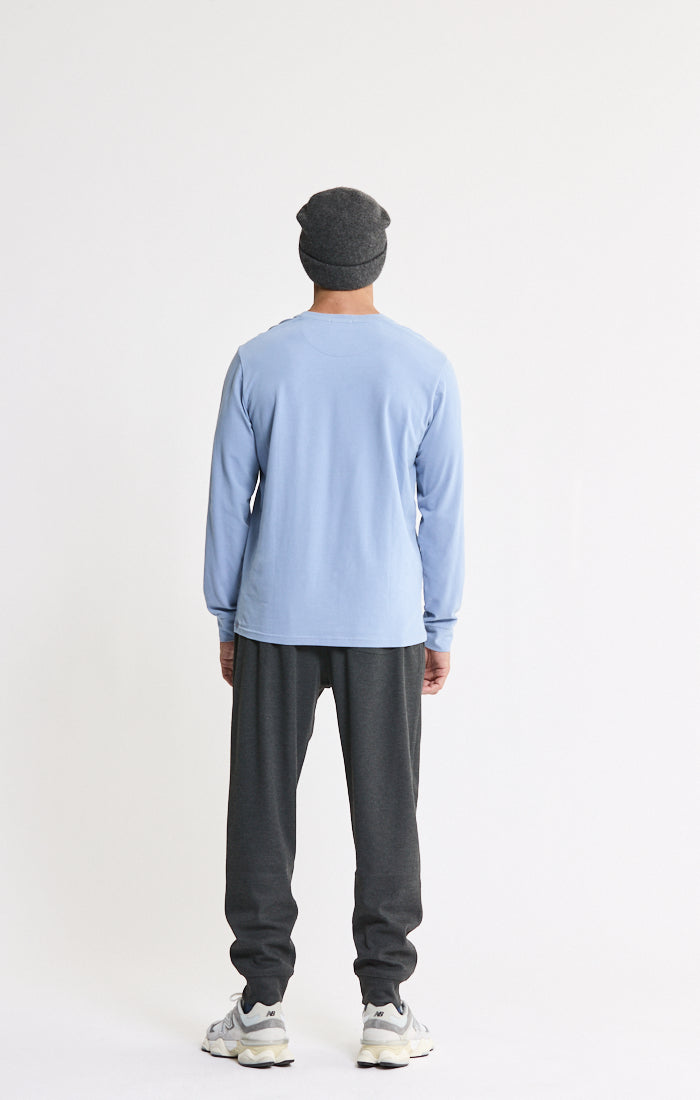 Bryant Long Sleeve Sueded Cotton Crewneck
