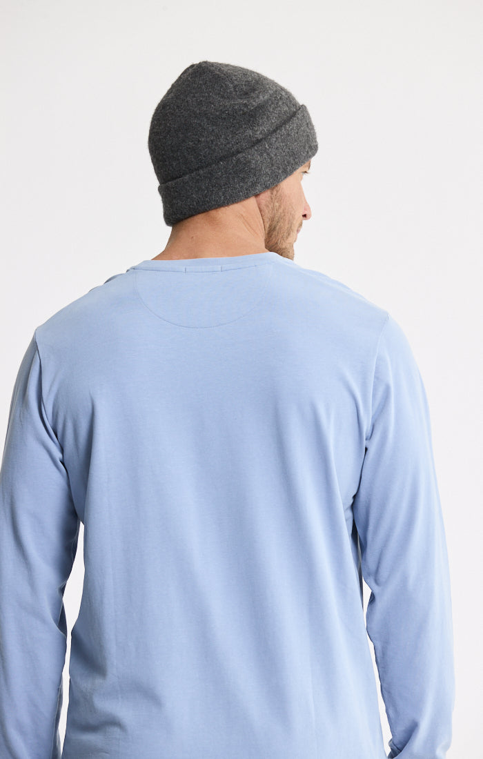 Bryant Long Sleeve Sueded Cotton Crewneck
