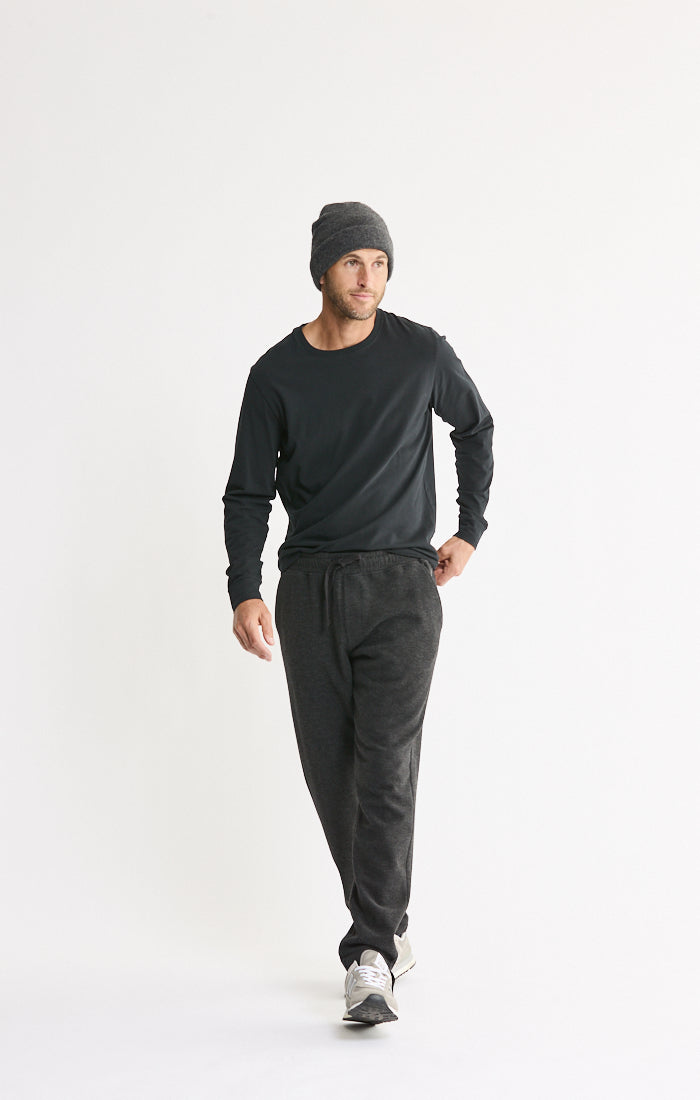 Bryant Long Sleeve Sueded Cotton Crewneck