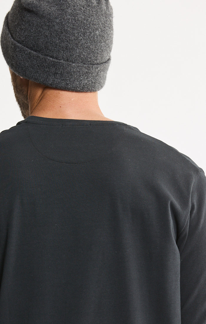 Bryant Long Sleeve Sueded Cotton Crewneck