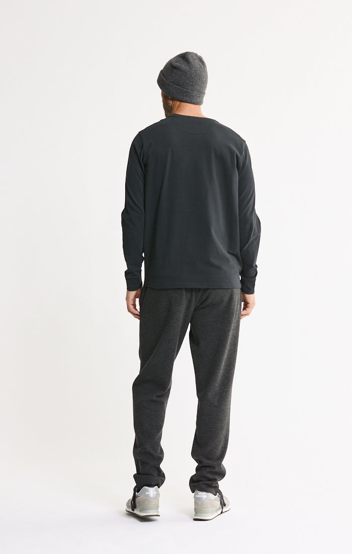 Bryant Long Sleeve Sueded Cotton Crewneck
