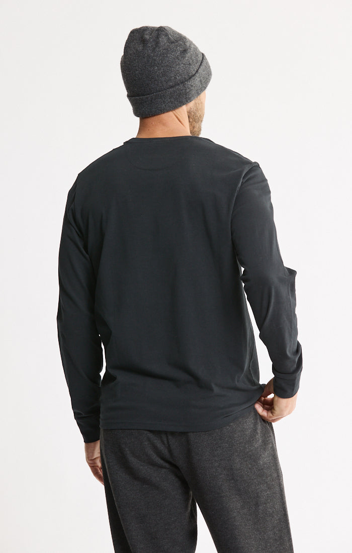 Bryant Long Sleeve Sueded Cotton Crewneck