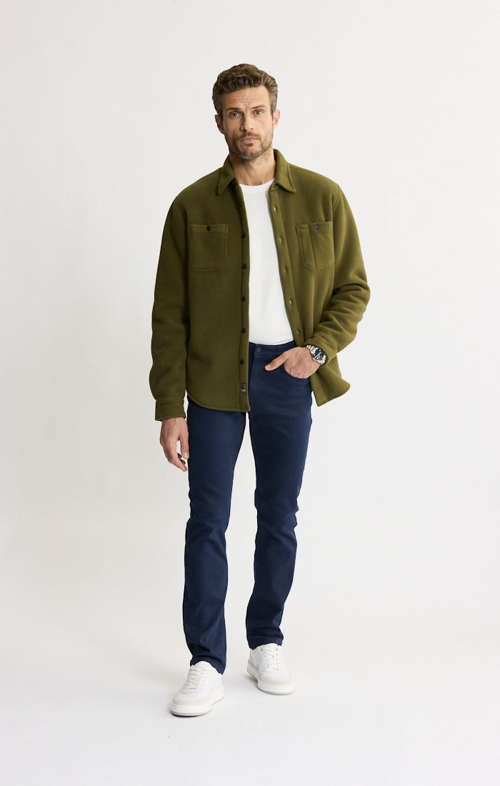 Sherpa Bonded Polar Fleece Shirt Jacket