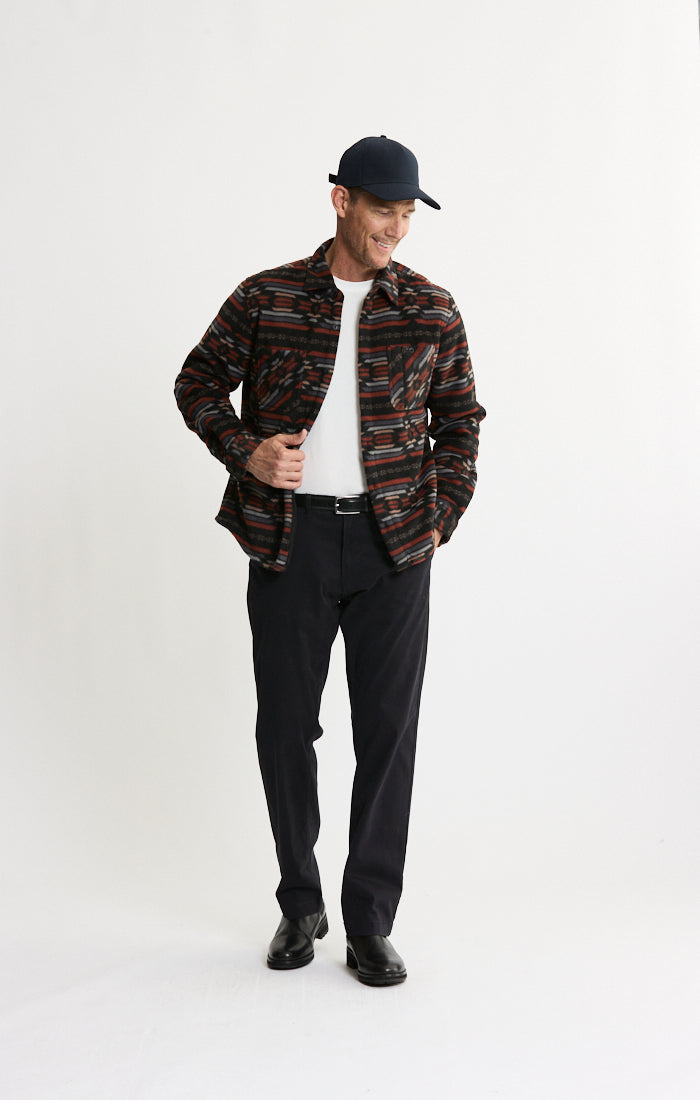 Sherpa Bonded Polar Fleece Shirt Jacket