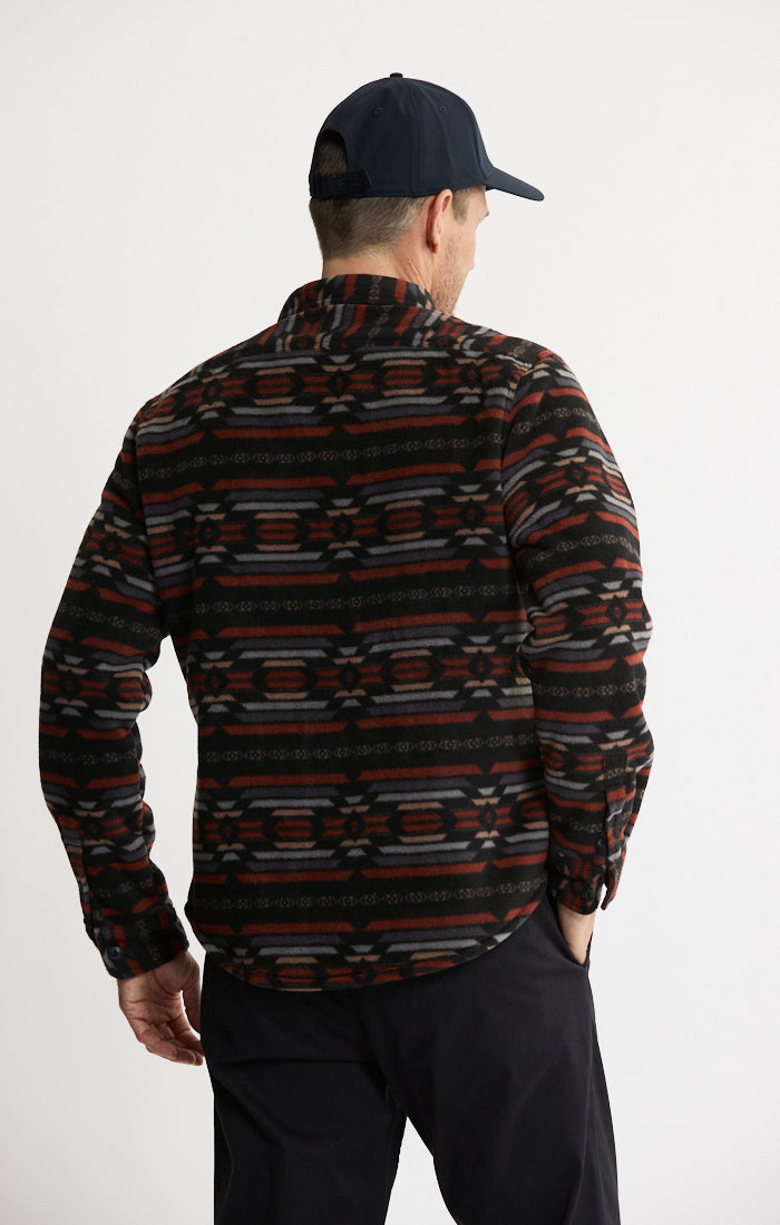 Sherpa Bonded Polar Fleece Shirt Jacket