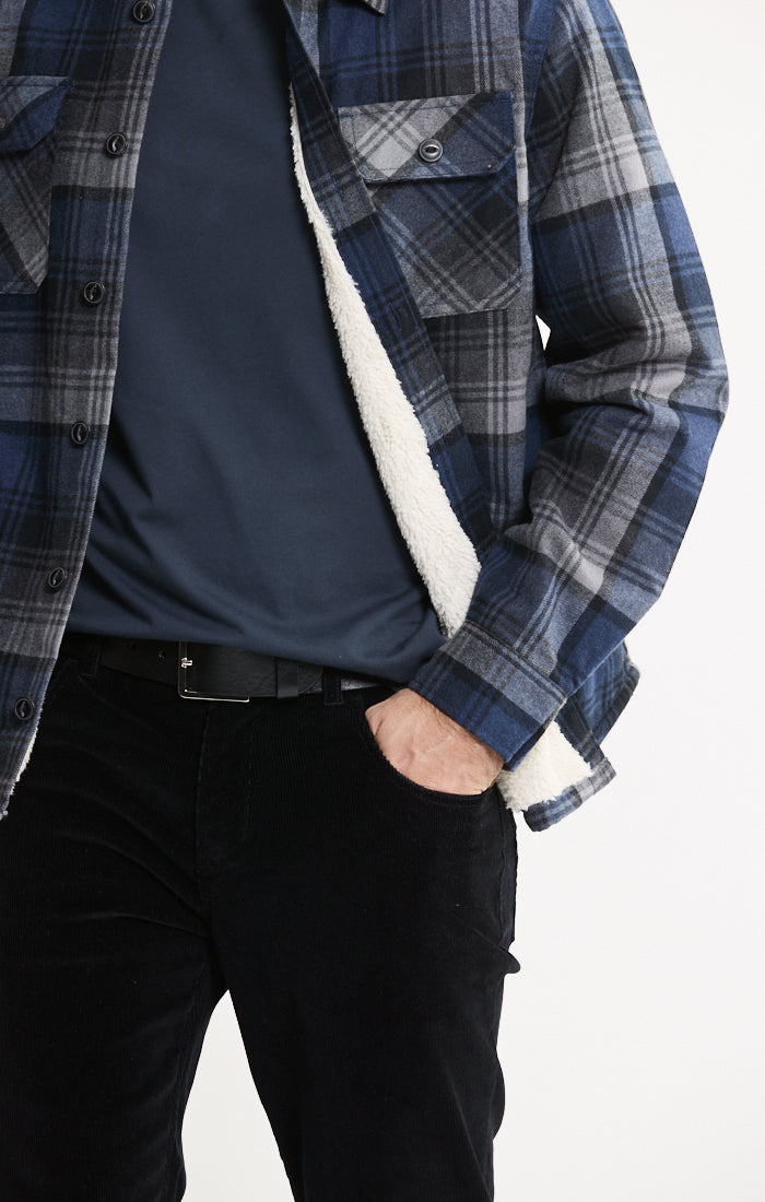 Sherpa Lined Flannel Shirt Jacket