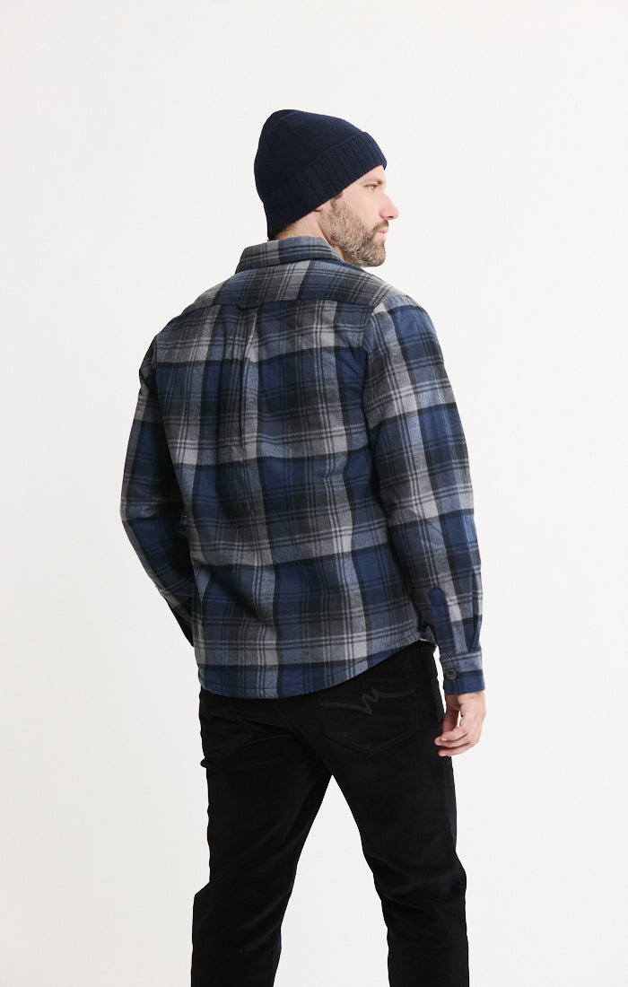 Sherpa Lined Flannel Shirt Jacket