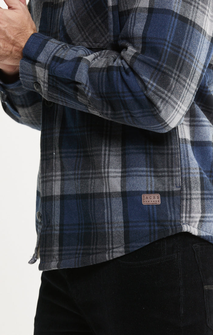 Sherpa Lined Flannel Shirt Jacket
