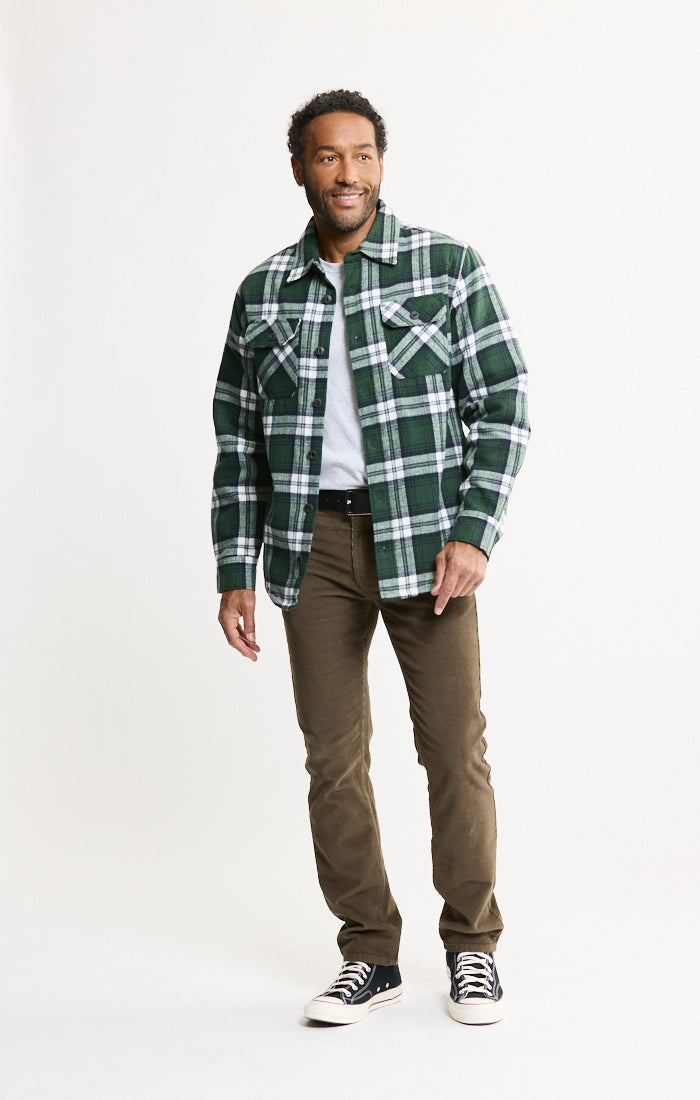 Sherpa Lined Flannel Shirt Jacket
