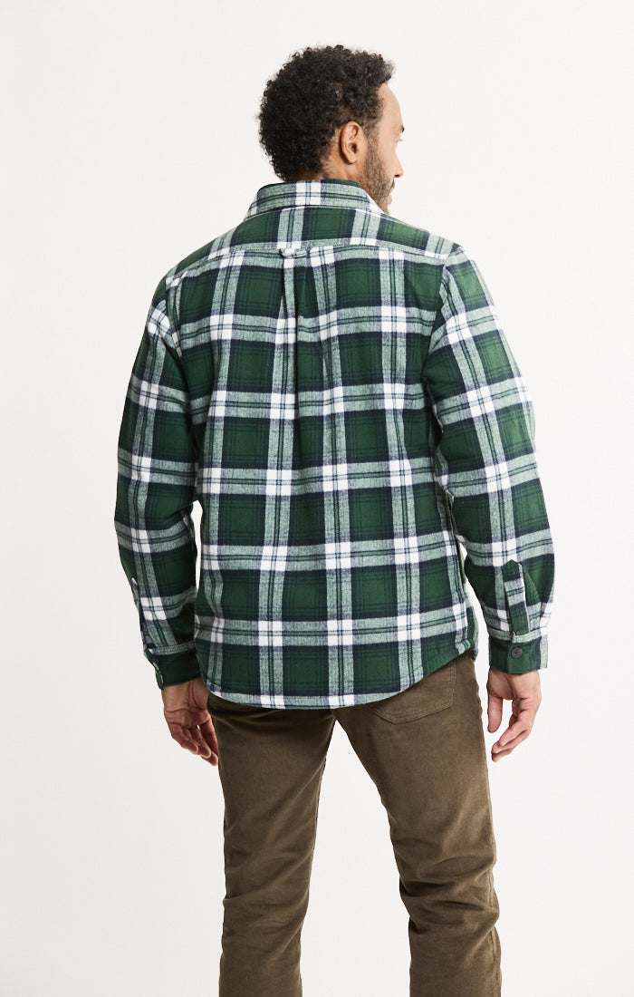 Sherpa Lined Flannel Shirt Jacket