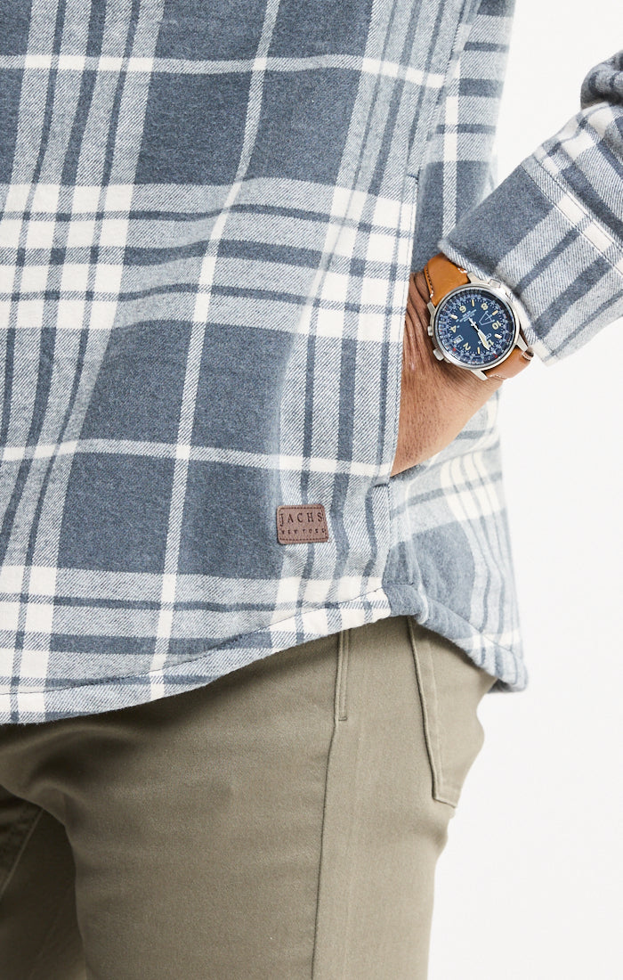 Sherpa Lined Flannel Shirt Jacket