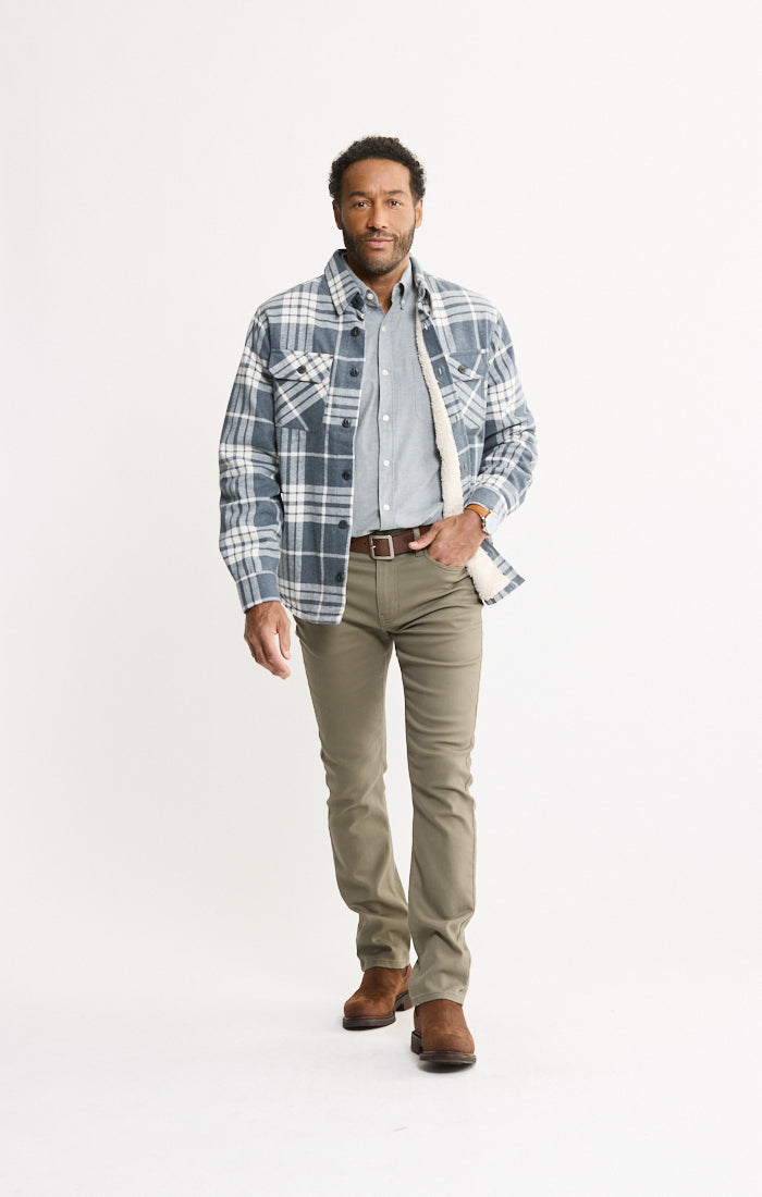 Sherpa Lined Flannel Shirt Jacket