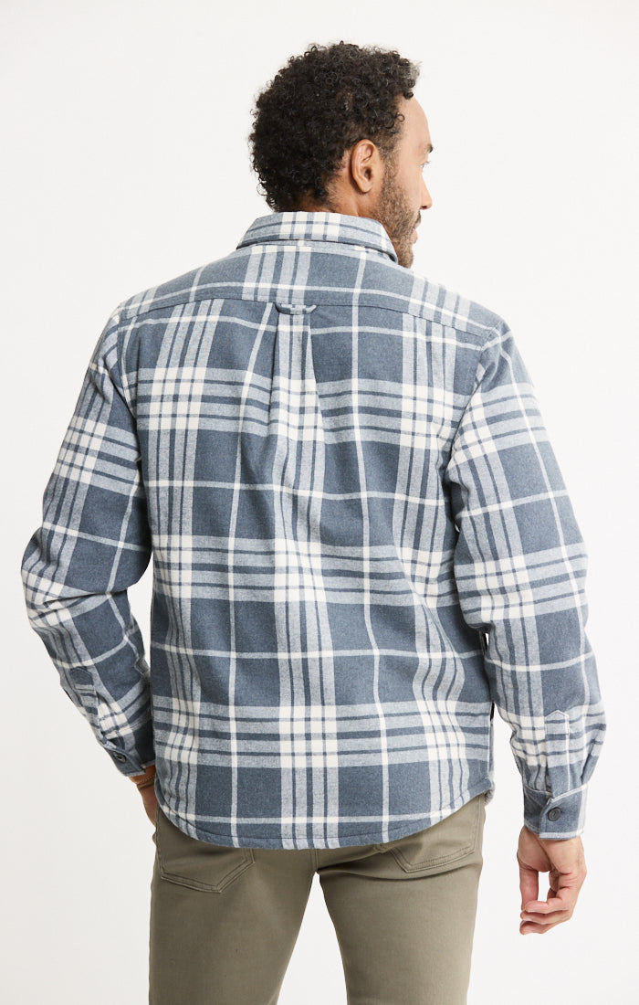 Sherpa Lined Flannel Shirt Jacket