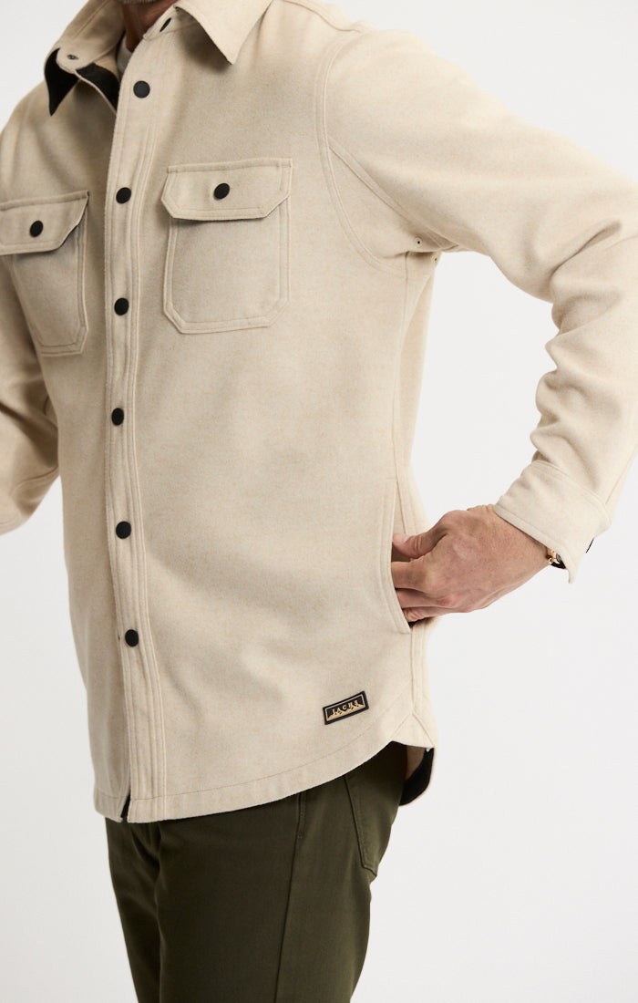 Brushed Knit Overshirt