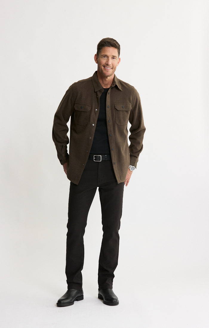 Brushed Knit Overshirt