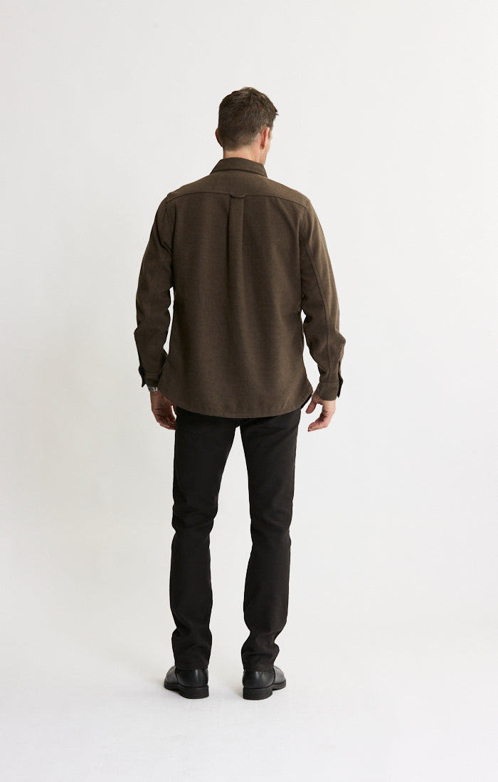 Brushed Knit Overshirt