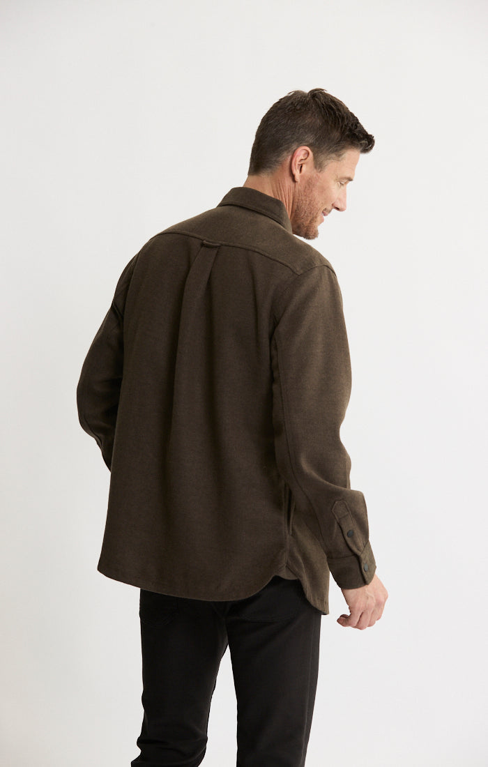 Brushed Knit Overshirt