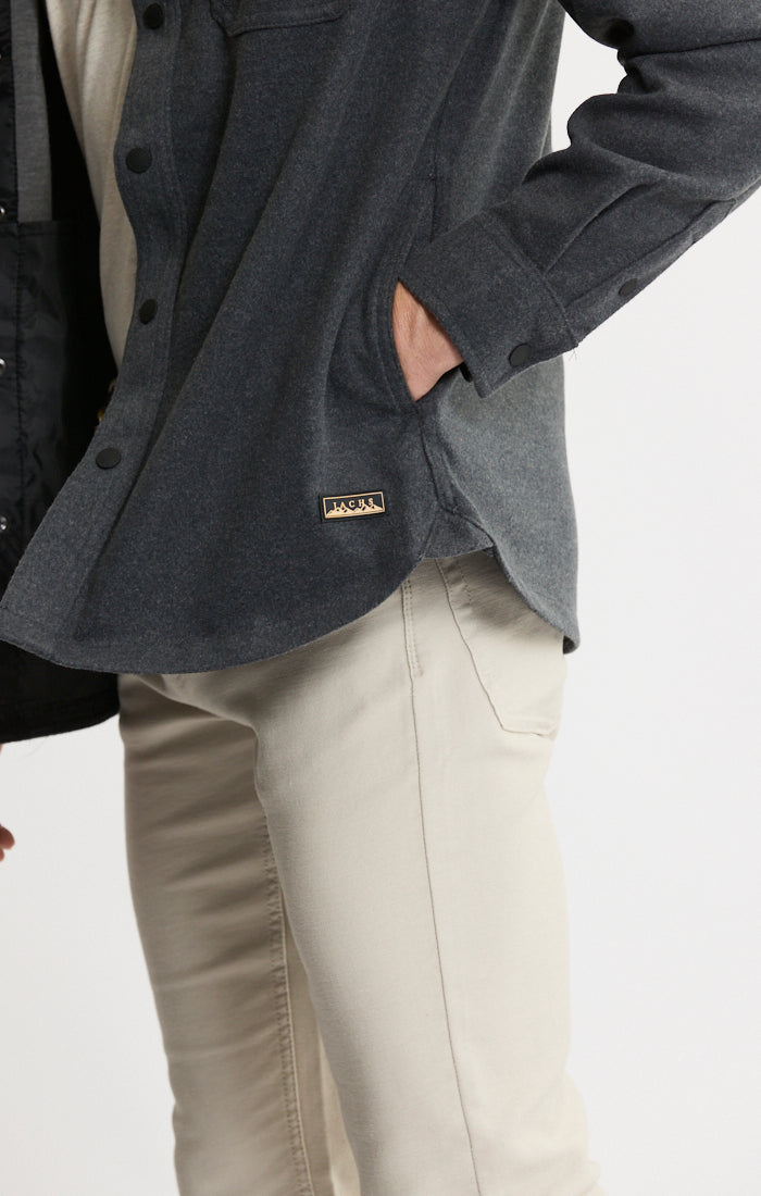 Brushed Knit Overshirt