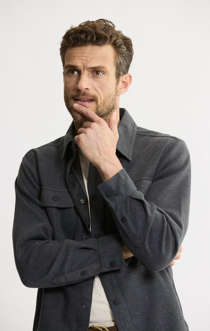 Brushed Knit Overshirt