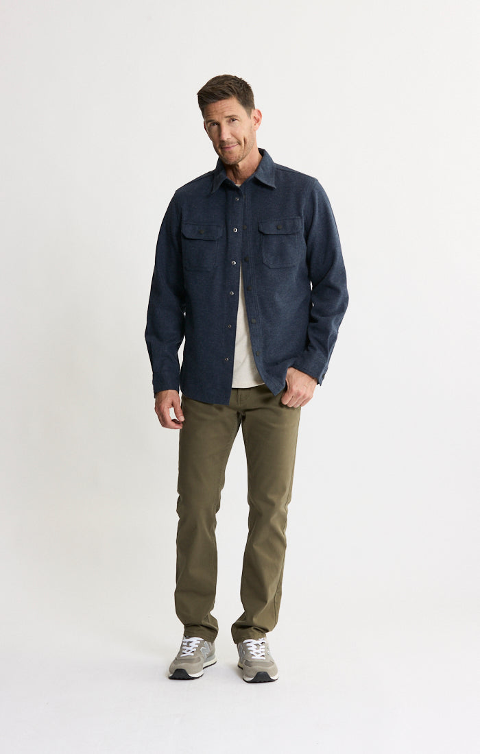 Brushed Knit Overshirt