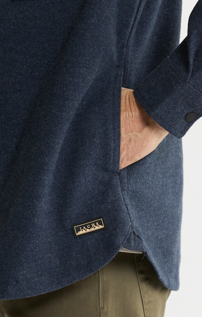 Brushed Knit Overshirt