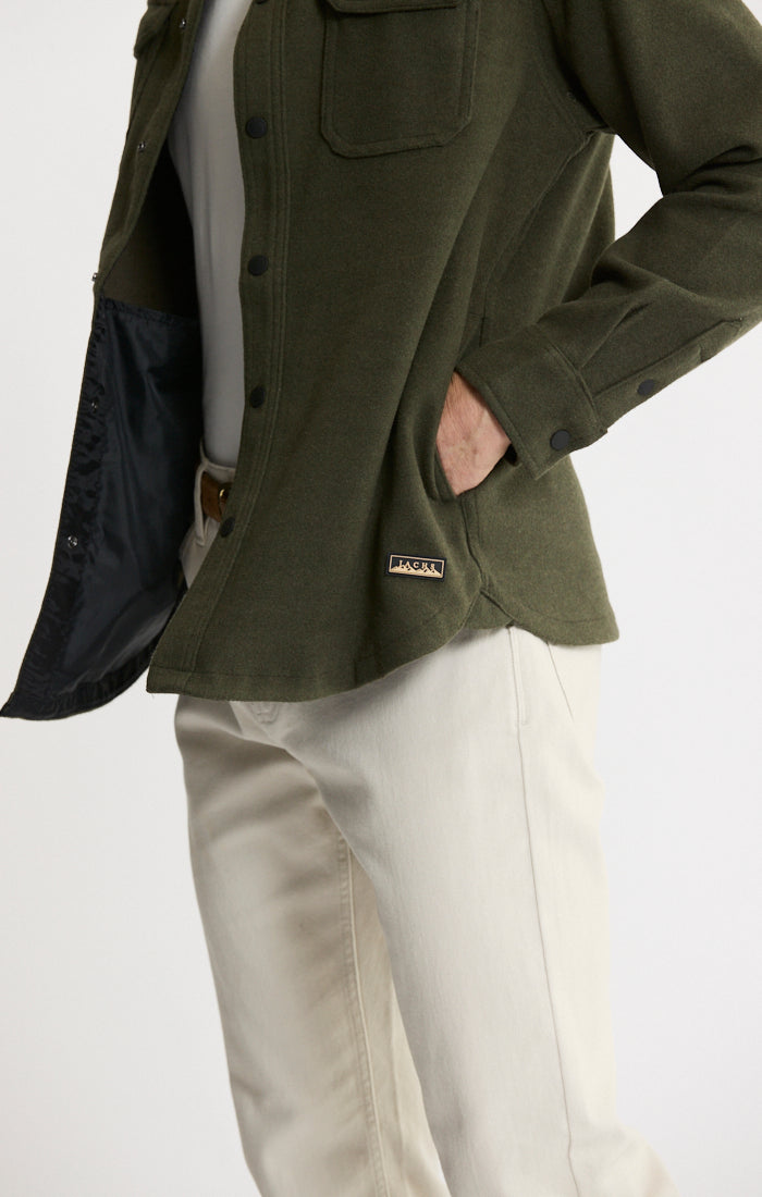 Brushed Knit Overshirt