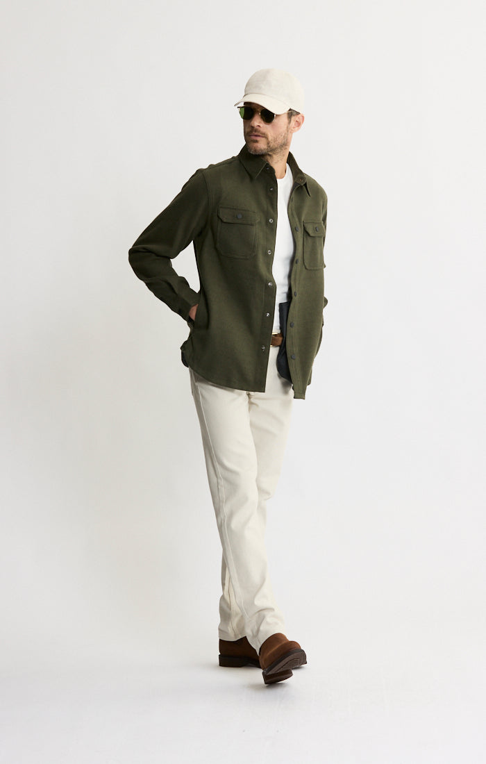 Brushed Knit Overshirt