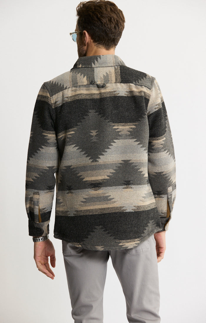 Unlined Wool Blend Overshirt