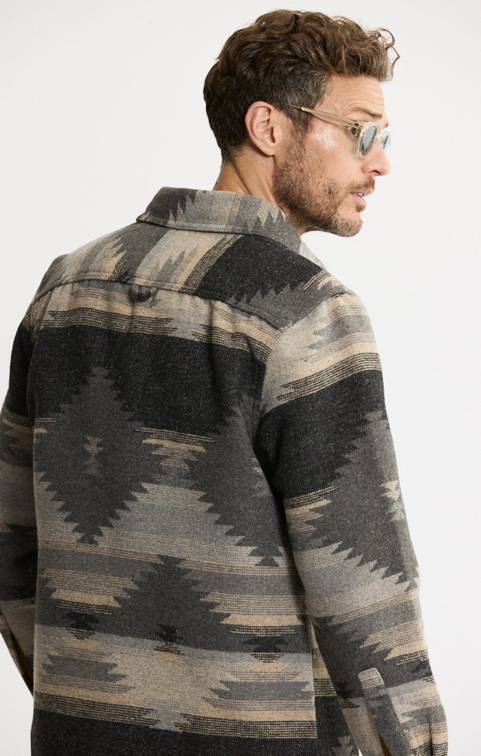 Unlined Wool Blend Overshirt