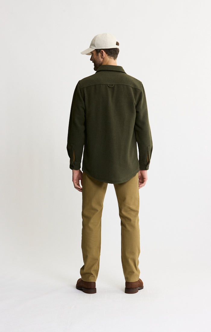 Unlined Wool Blend Overshirt