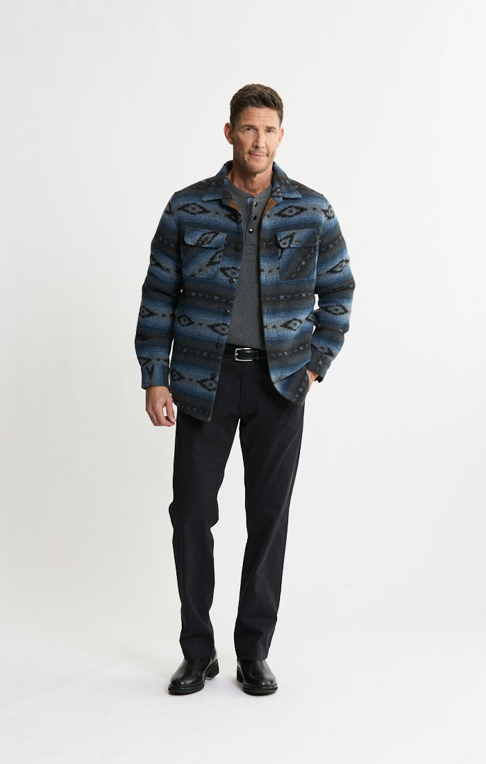 Unlined Wool Blend Overshirt