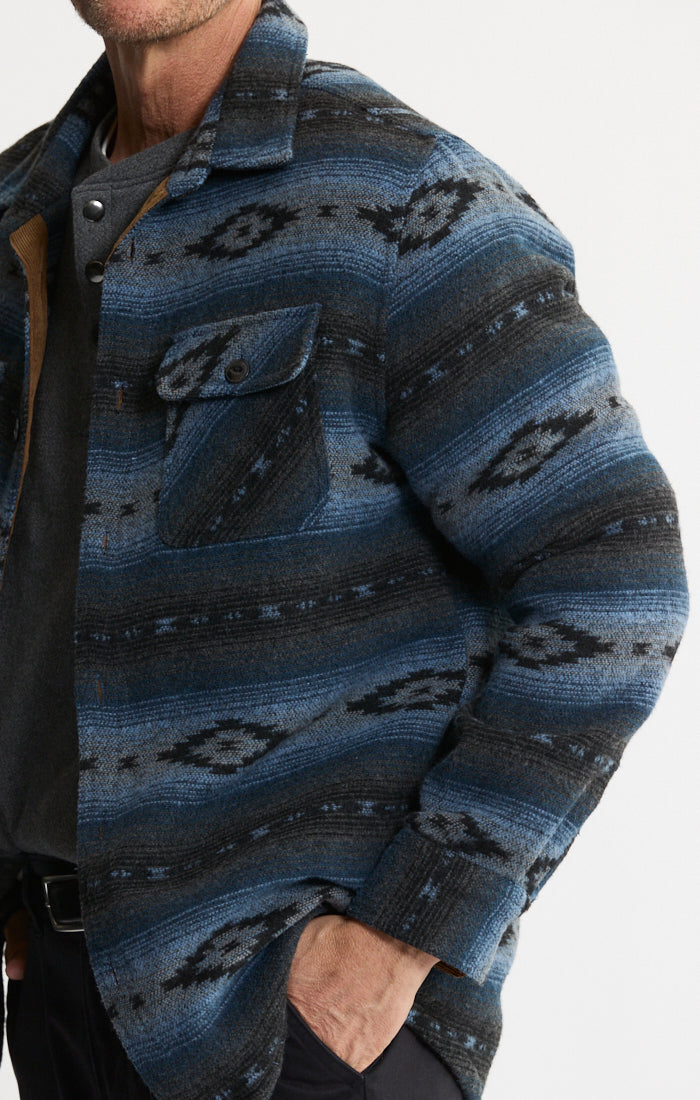 Unlined Wool Blend Overshirt