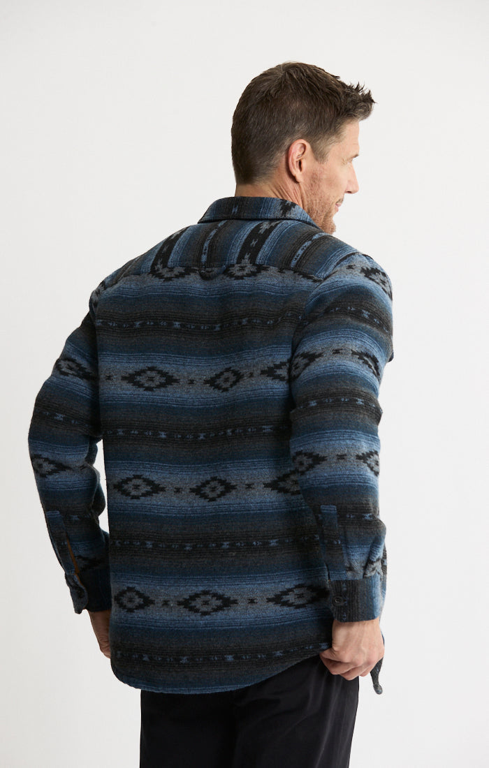 Unlined Wool Blend Overshirt