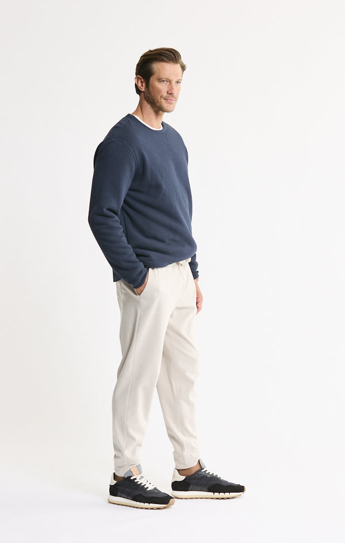 Kent Recycled Jacquard Sherpa Lined Crewneck