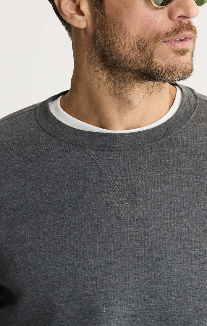 Sherpa Lined Soft Touch Fleece Crewneck