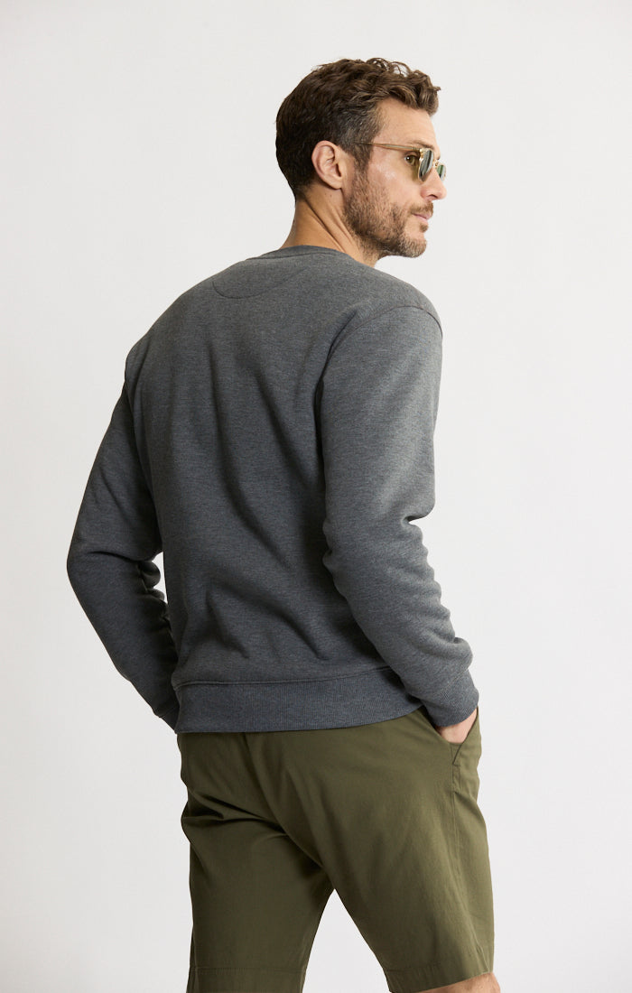 Sherpa Lined Soft Touch Fleece Crewneck