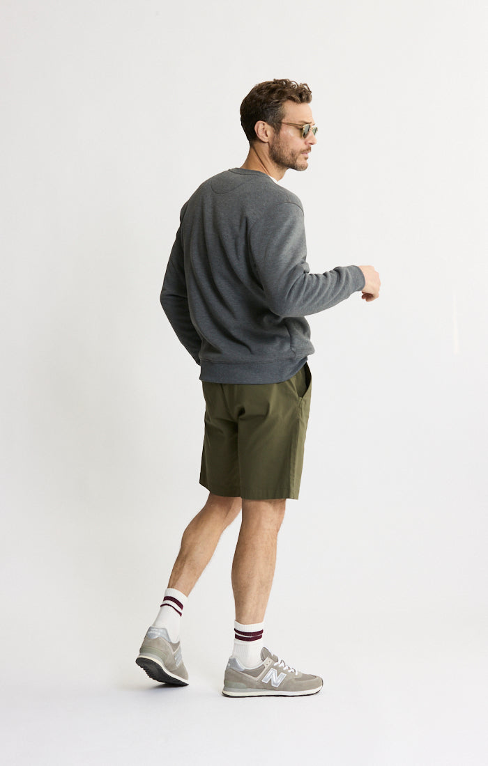 Sherpa Lined Soft Touch Fleece Crewneck