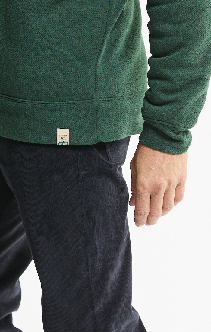 Kent Recycled Jacquard Sherpa Lined Crewneck