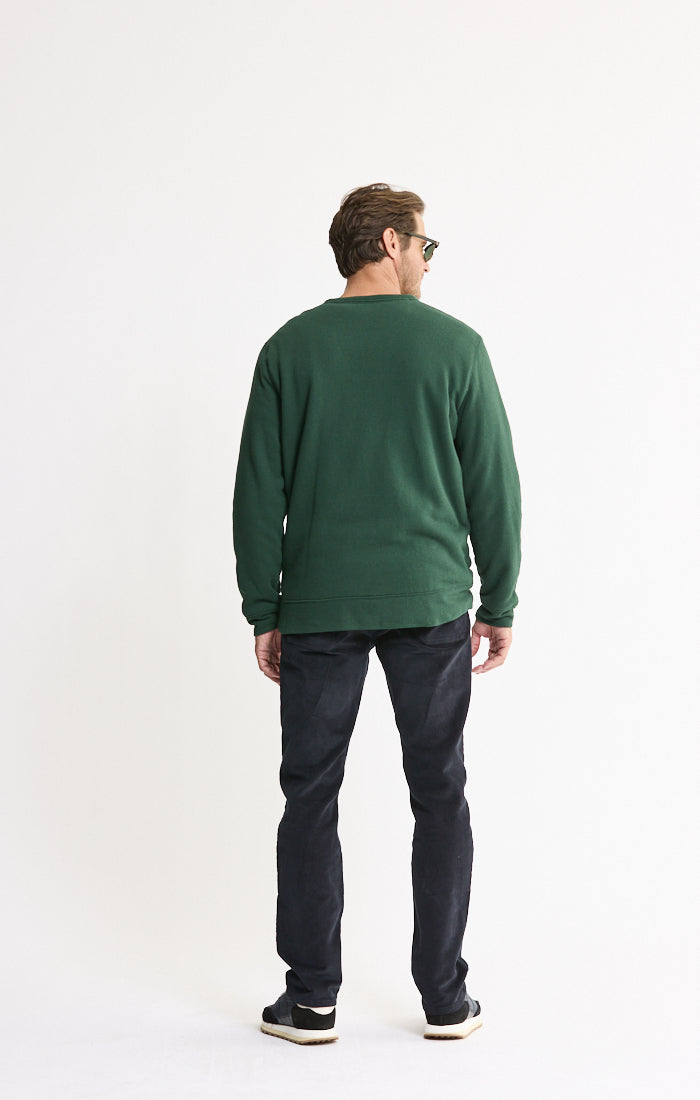 Kent Recycled Jacquard Sherpa Lined Crewneck