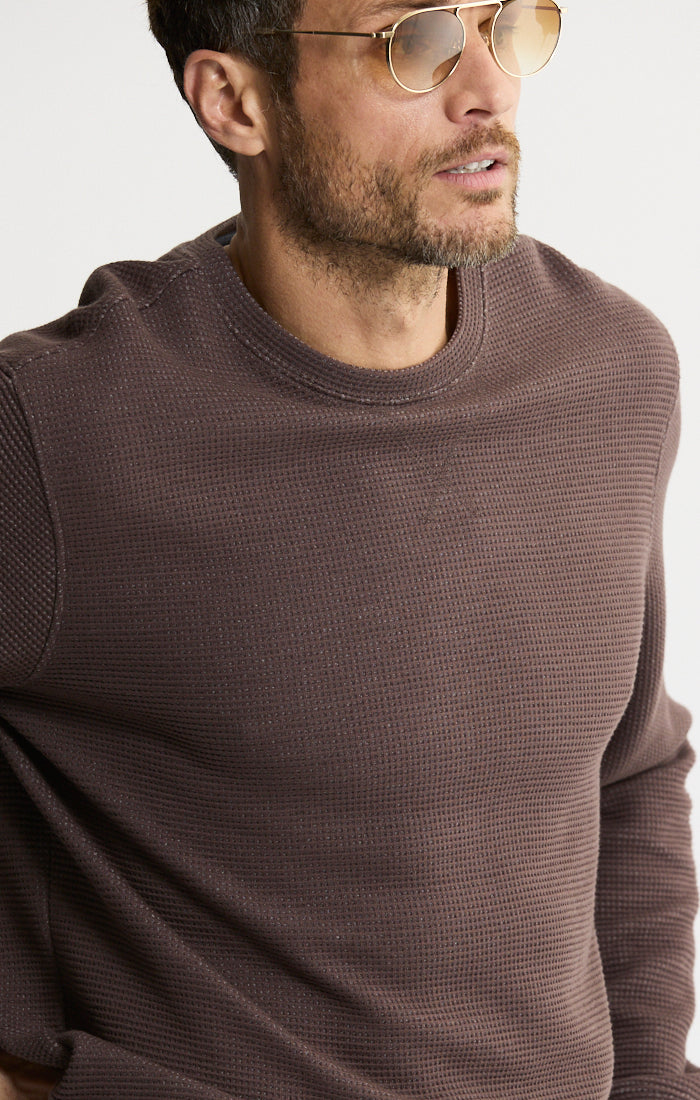 Doubleface Mesh Crewneck Pullover